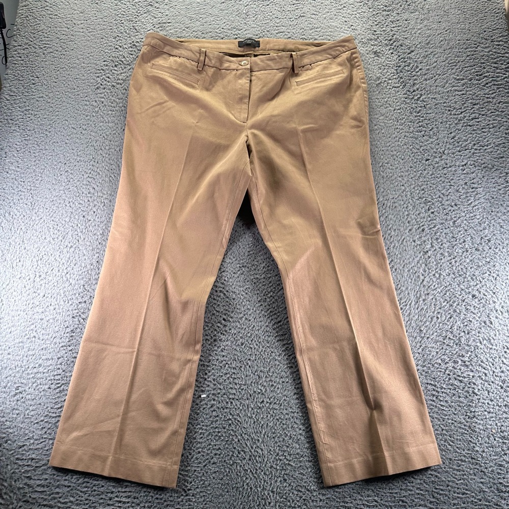 Talbots Pant Womens 40x30 Brown Viscose Dress‎ Straight Business Preppy Stretch